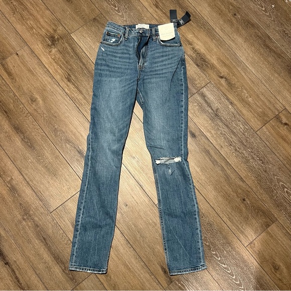 Abercrombie & Fitch Denim - NWT Abercrombie 90s Slim Straight Ultra High Rise Curve Love - 26 Long